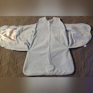 Halo Fleece Sleep Sack Swaddle 3 Way Newborn 0 - 3 Months Baby Blue